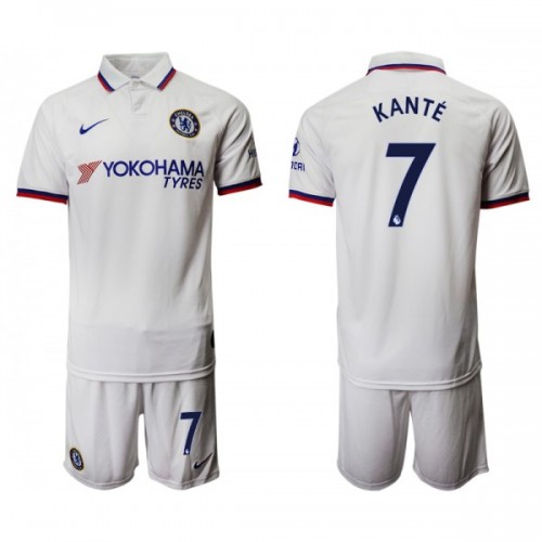 Camisolas de futebol Chelsea KANTE 7 Criança Equipamento Alternativa 2019/20 Manga Curta Camisolas de futebol Chelsea KANTE 7 Criança Equipamento Alternativa 2019/20 Manga Curta